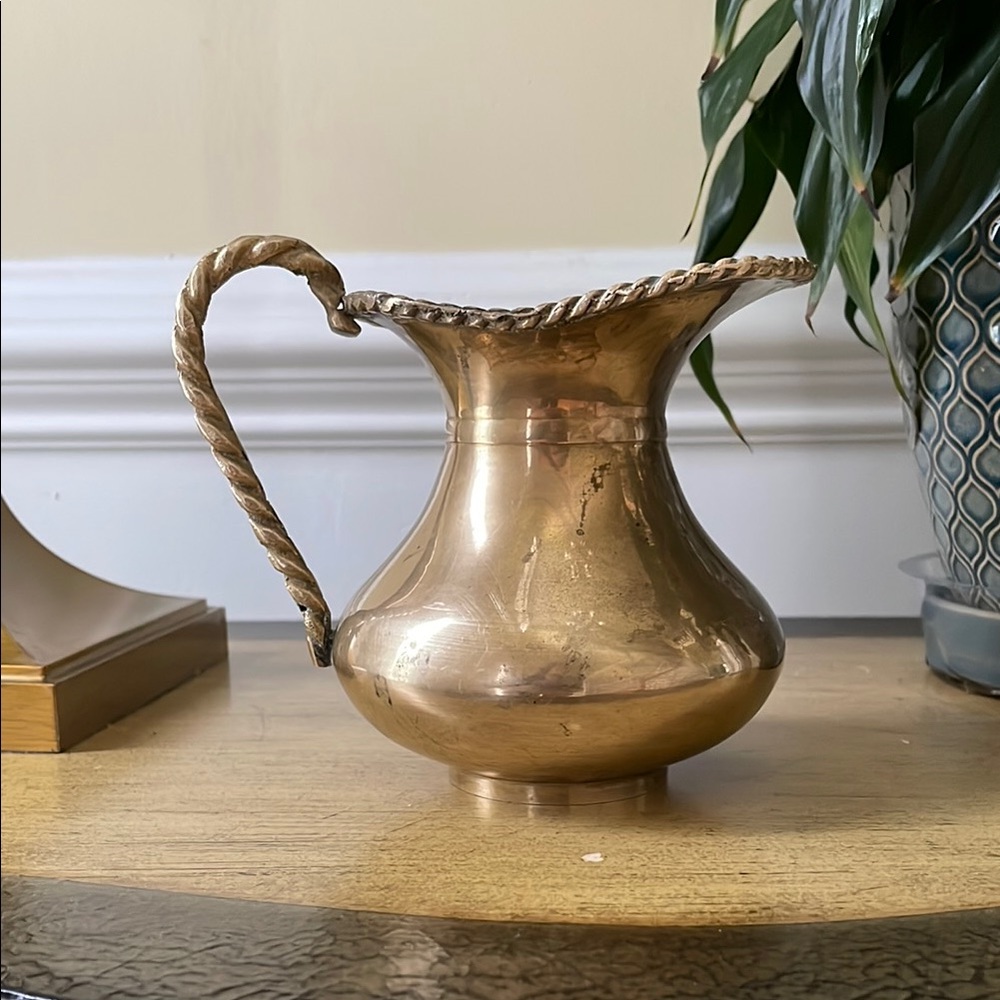 Vintage Brass Pitcher